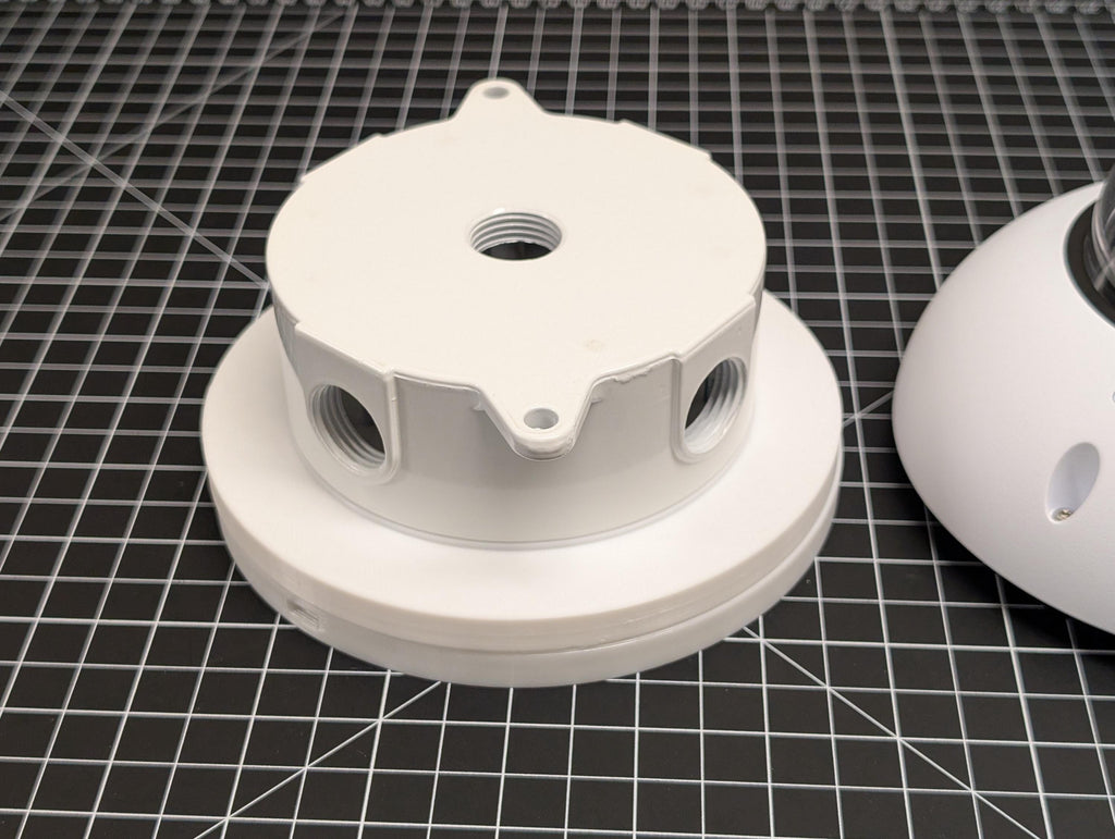 UVC-G6-Dome Electrical Box Mount Adapters - Single Gang - Double Gang - 4 Inch Round
