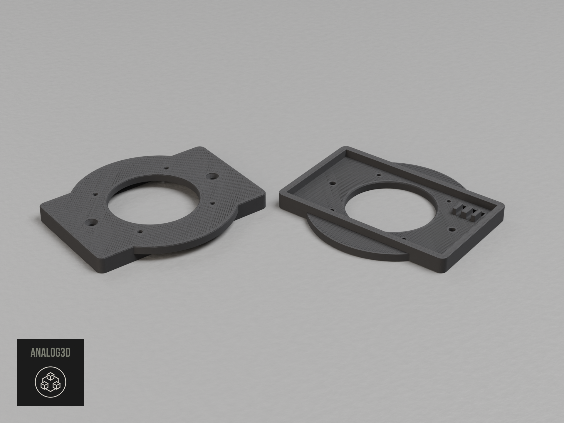 UVC-AI-Turret Electrical Box Mount Adapters - Single Gang - Double Gang - 4 Inch Round