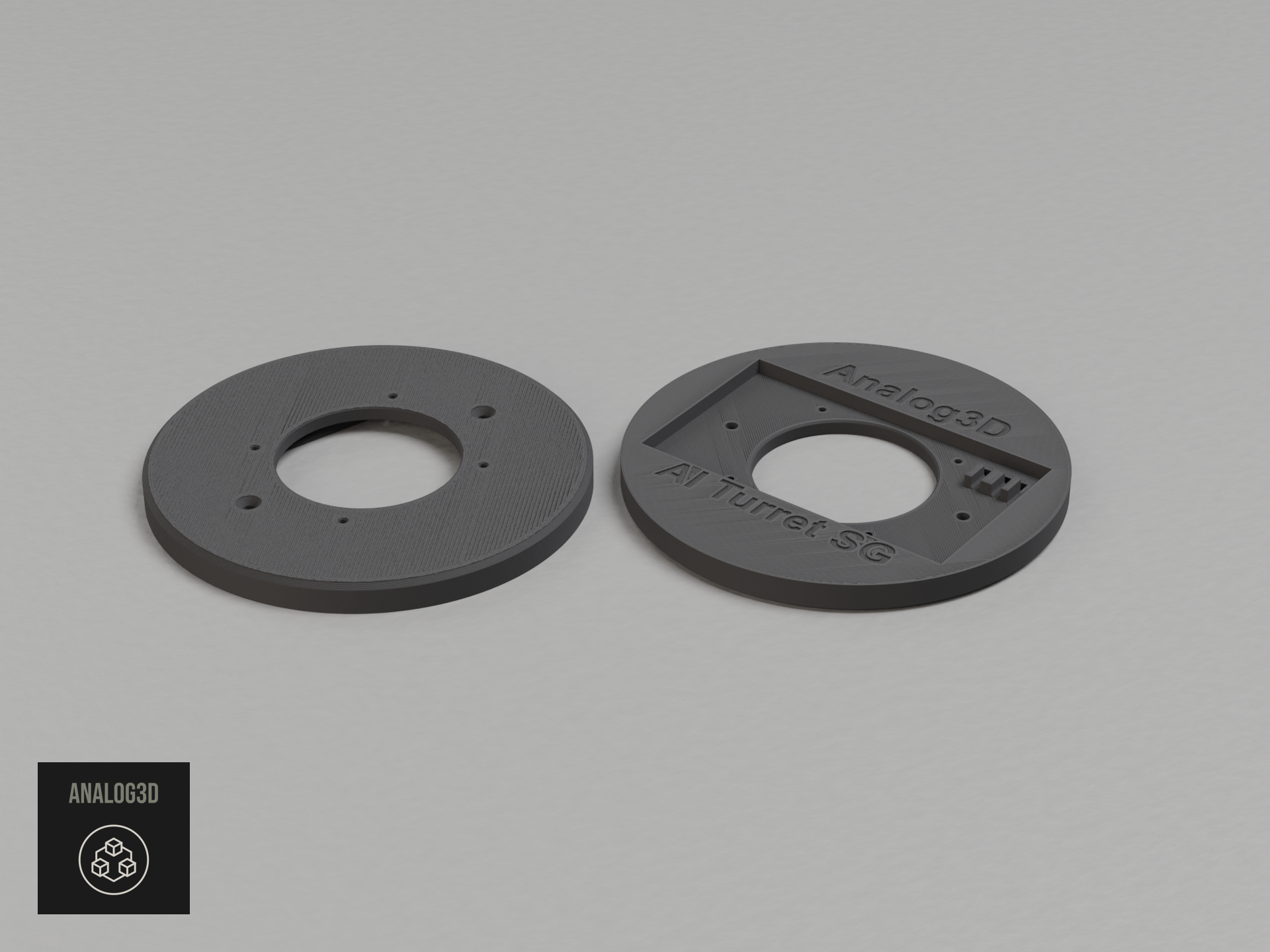 UVC-AI-Turret Electrical Box Mount Adapters - Single Gang - Double Gang - 4 Inch Round