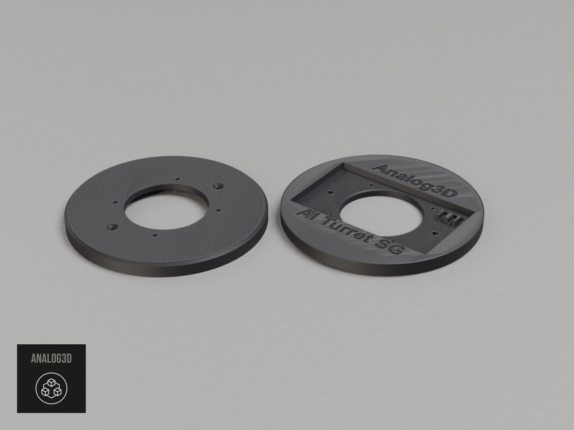 UVC-AI-Turret Electrical Box Mount Adapters - Single Gang - Double Gang - 4 Inch Round