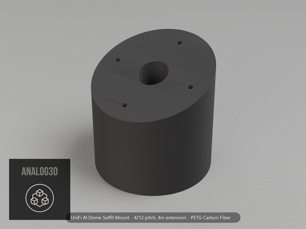 ai-dome-soffit — carbon PETG product render