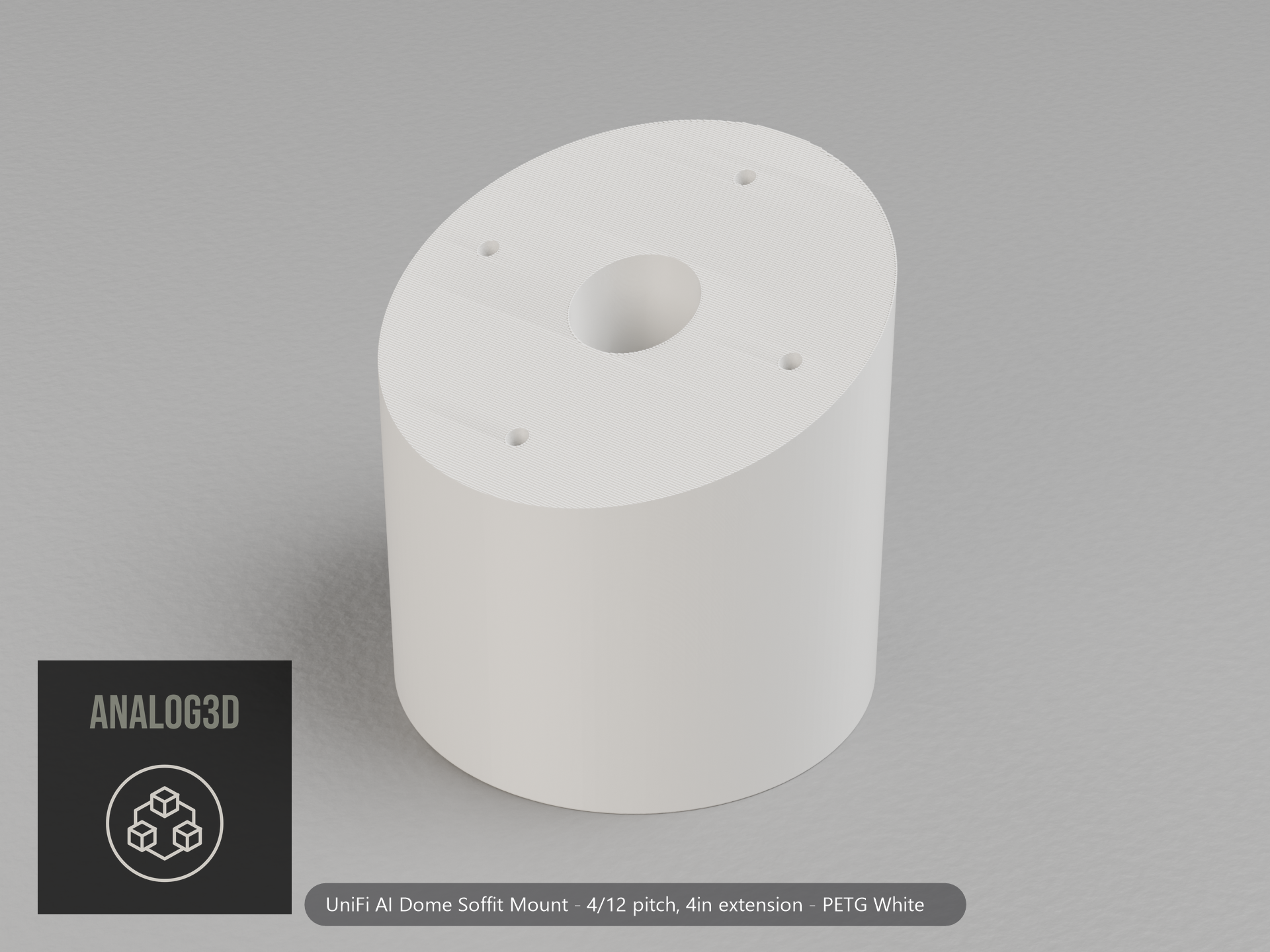 ai-dome-soffit — white PETG product render