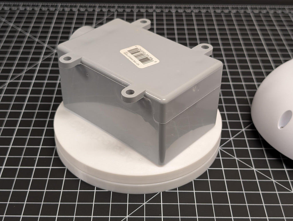UVC-G6-Dome Electrical Box Mount Adapters - Single Gang - Double Gang - 4 Inch Round