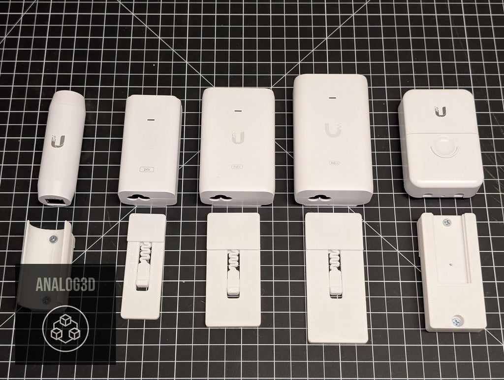 Ubiquiti Unifi Uisp POE+/POE++ injector DIN Rail Adapter  24v/48v 15w/30w/60w - 2 pack