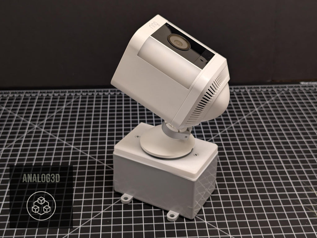Ring Camera Junction Box Adapter - Single Gang Box Mount for Ring Spotlight Cam