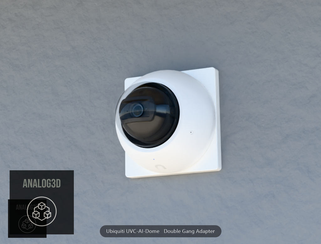 UVC-AI-Dome double-gang adapter plate close-up detail