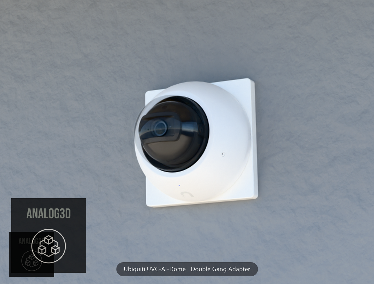 UVC-AI-Dome double-gang adapter plate close-up detail
