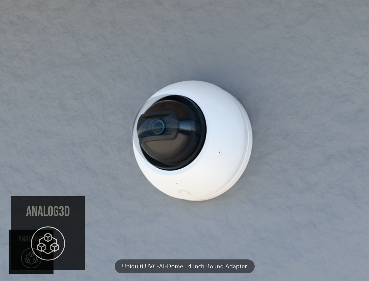 UVC-AI-Dome 4 inch round adapter plate close-up detail