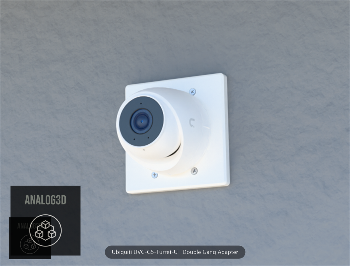 UVC-G5-Turret-U double-gang adapter plate close-up detail