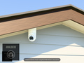 UVC-G6 Pro Turret on an open eave — installed scene