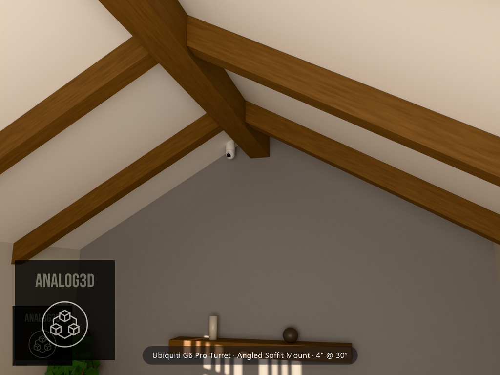 UVC-G6 Pro Turret on a vaulted ceiling — installed scene