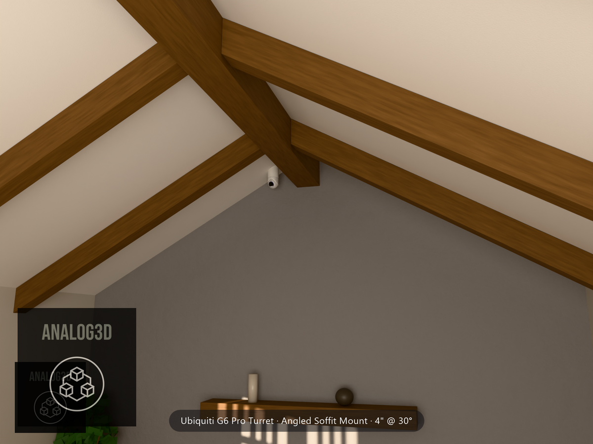 UVC-G6 Pro Turret on a vaulted ceiling — installed scene