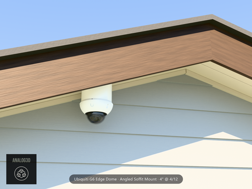UVC-G6 Edge Dome on an open eave — installed scene