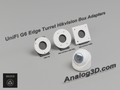 UniFi G6 Edge Turret Hikvision box adapter plates - CB110, DS-1273ZJ-130-TRL, DS-1272ZJ-120B - white PETG