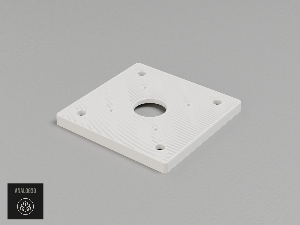 UniFi AI Dome adapter plate for the Hikvision DS-1272ZJ-120B - white PETG