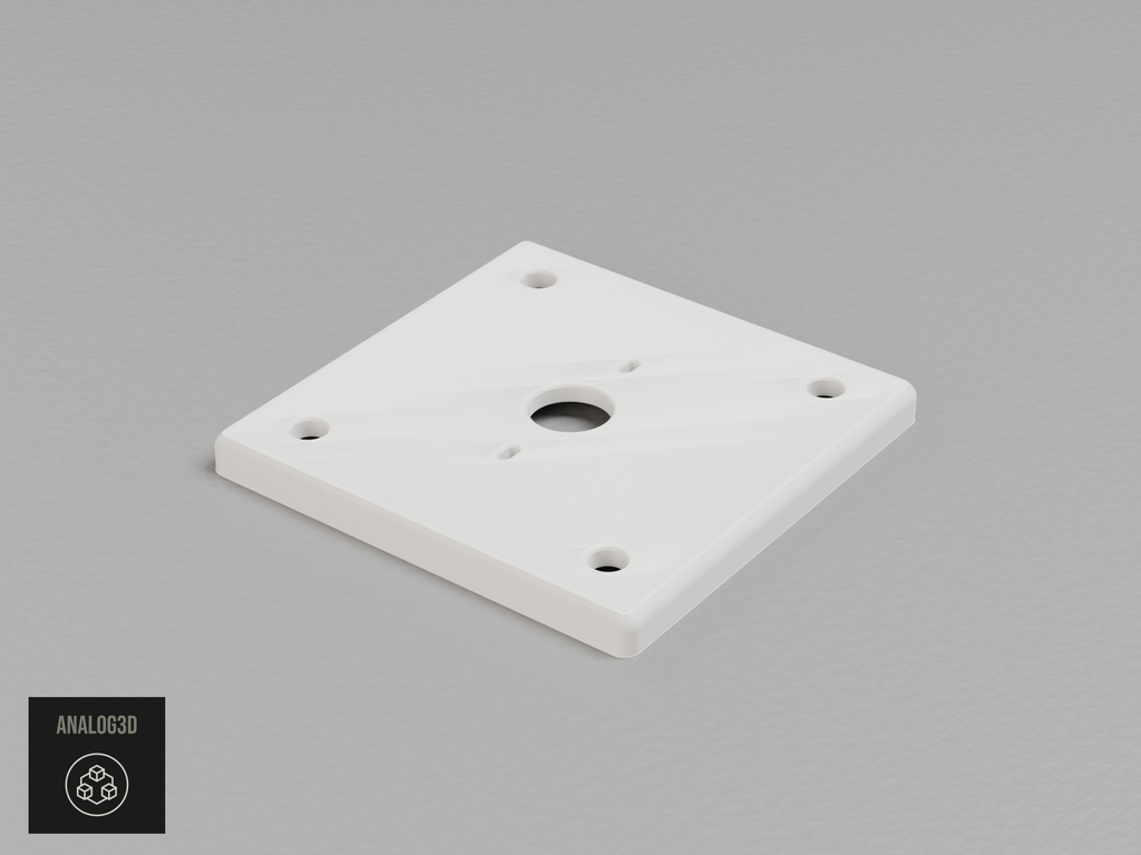 UniFi Bullet adapter plate for the Hikvision DS-1272ZJ-120B - white PETG