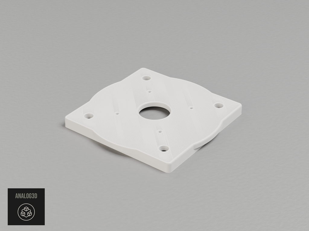 UniFi G6 Dome adapter plate for the Hikvision DS-1272ZJ-120B - white PETG