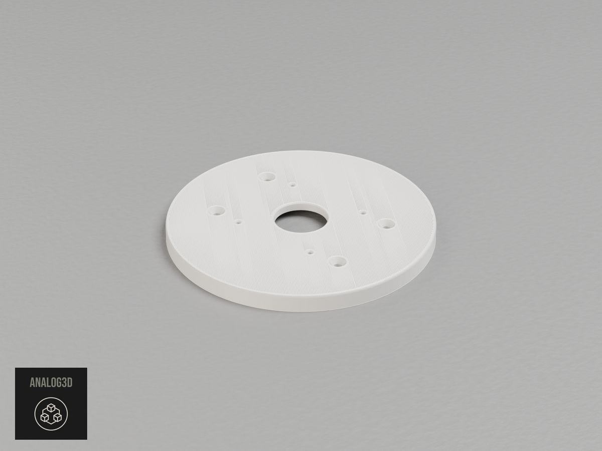 UniFi G6 Edge Dome adapter plate for the Hikvision DS-1273ZJ-130-TRL - white PETG