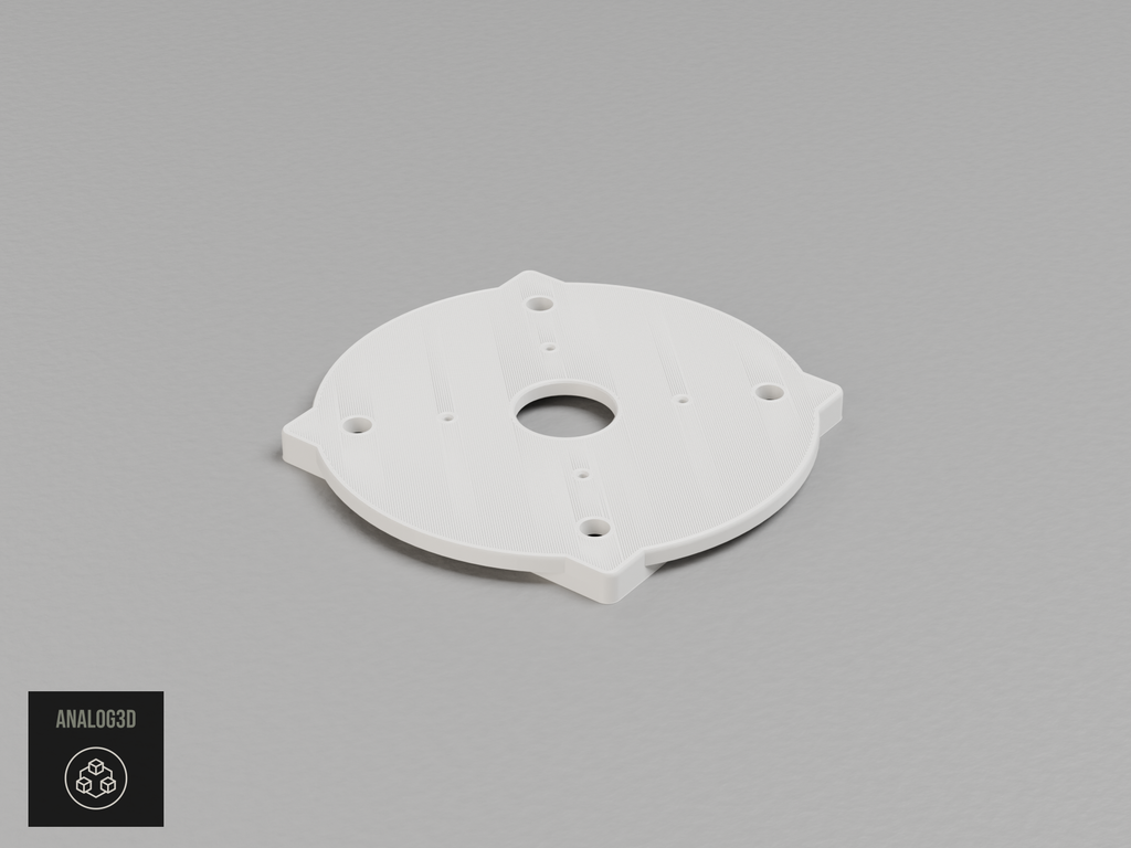 UniFi G6 Edge Dome adapter plate for the Hikvision DS-1272ZJ-120B - white PETG