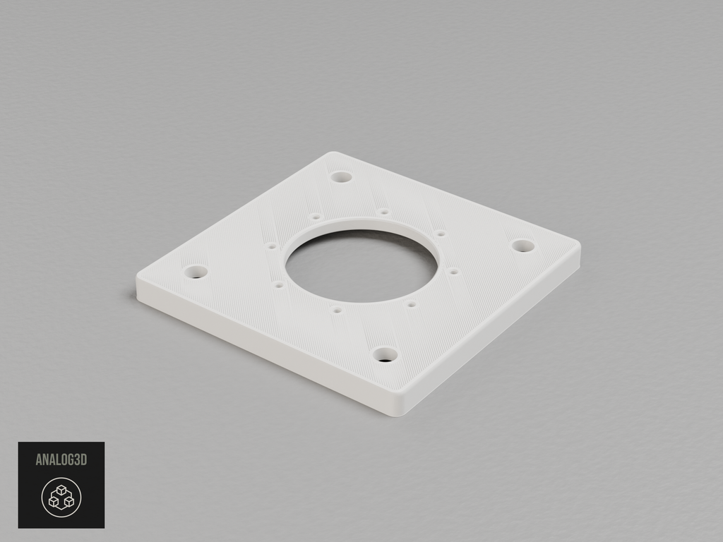UniFi G6 Edge Turret adapter plate for the Hikvision DS-1272ZJ-120B - white PETG
