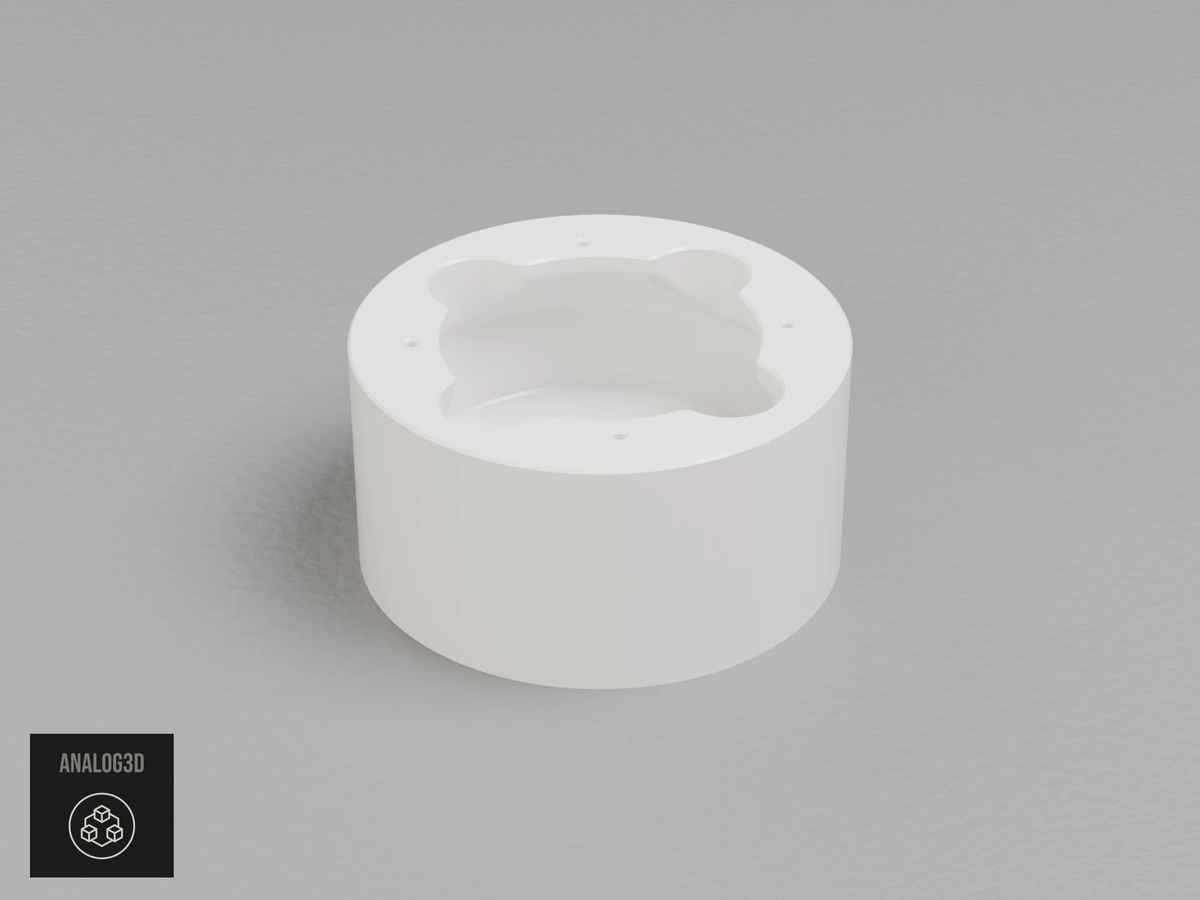 uvc-g6-turret-wall — white PETG product render