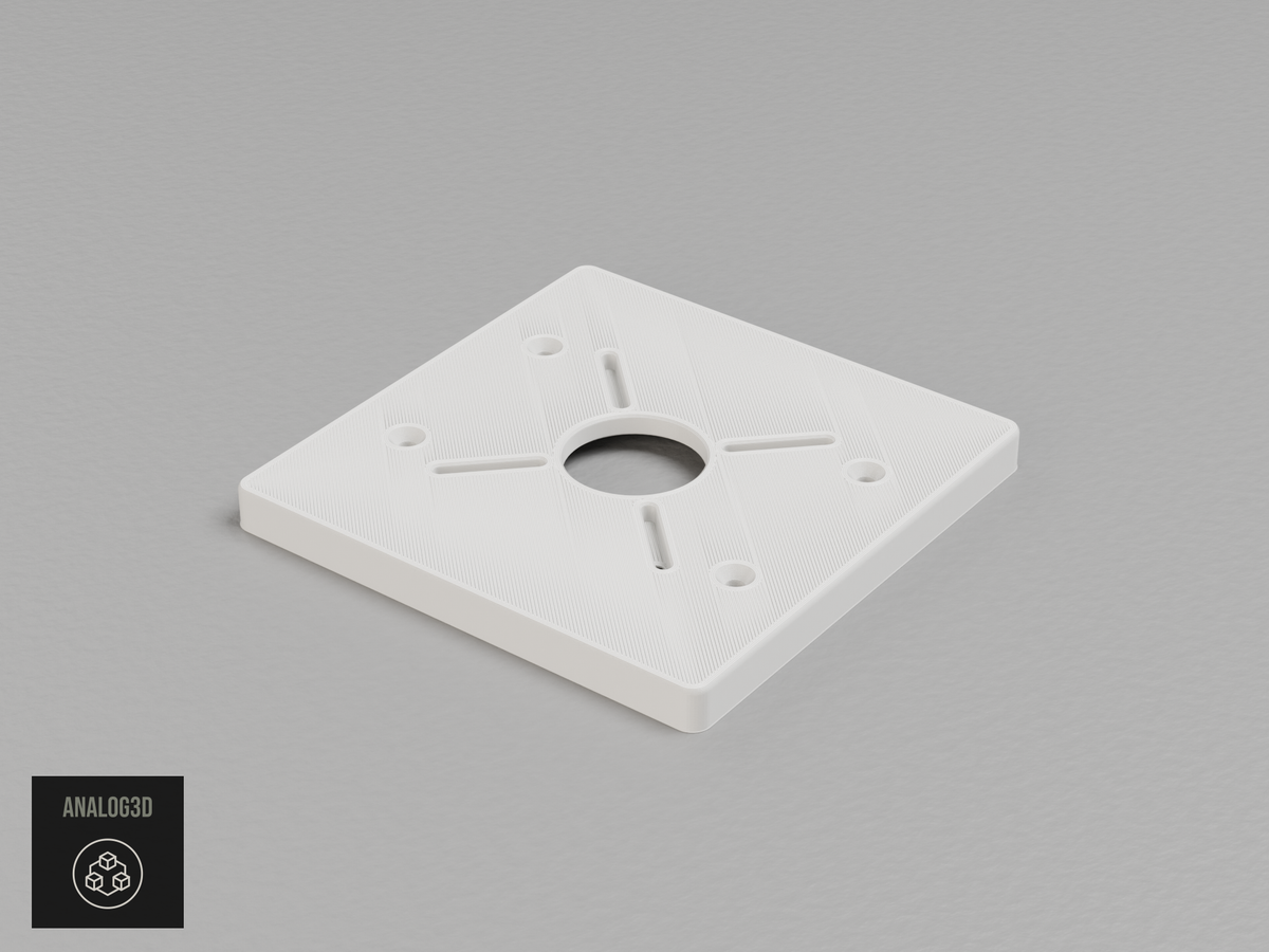 Reolink camera adapter plate for a double gang box - white PETG