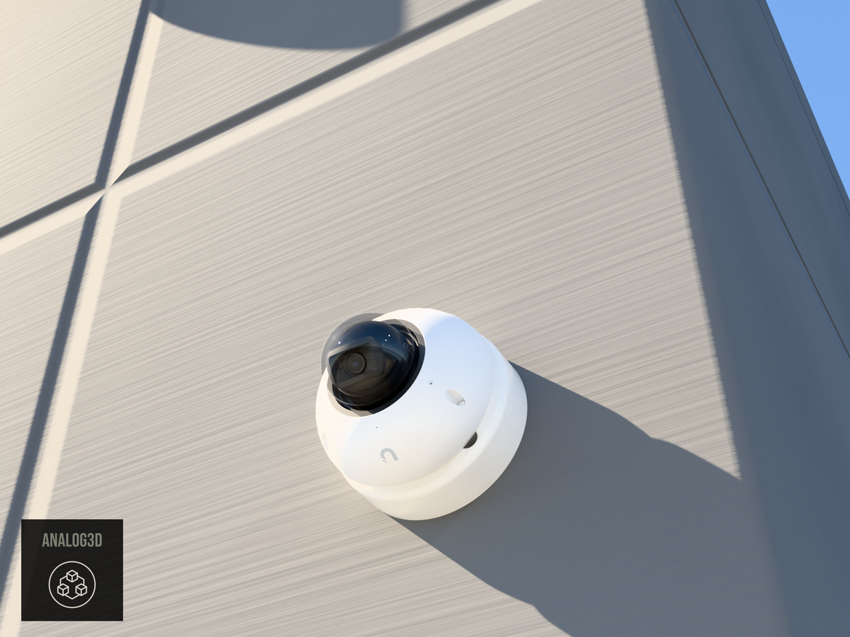 UVC-G6-Dome heavy duty wall-ceiling mount - camera on concrete (installed scene)
