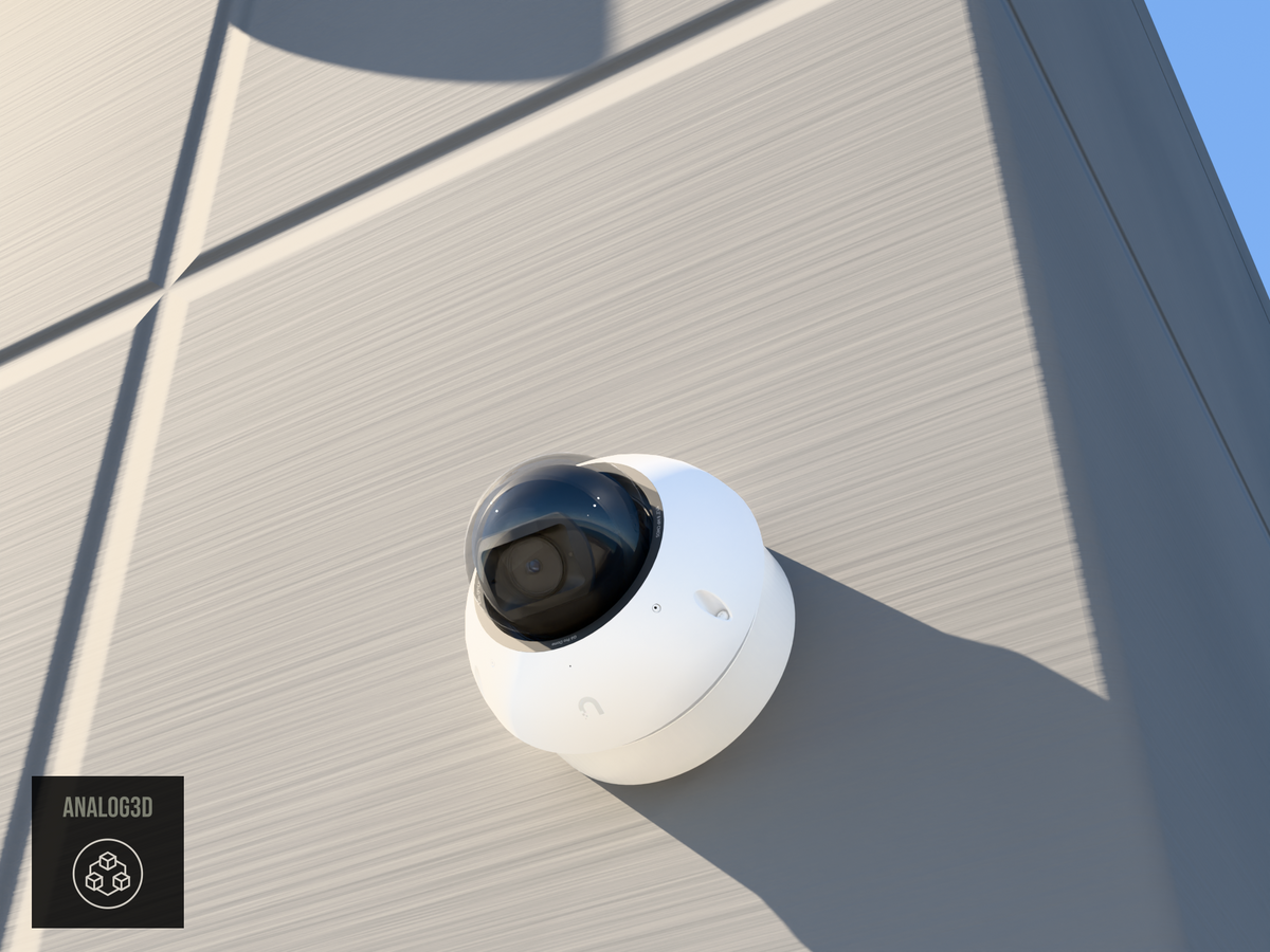 UVC-G6-Pro-Dome heavy duty wall-ceiling mount - camera on concrete (installed scene)