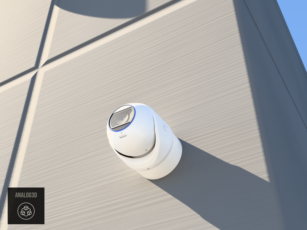 UVC-G6-Pro-Turret heavy duty wall-ceiling mount - camera on concrete (installed scene)