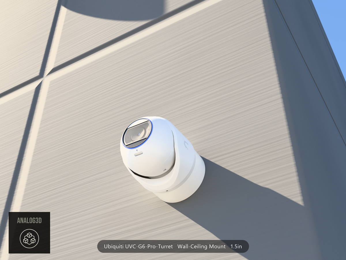 UVC-G6-Pro-Turret wall-ceiling mount - camera on concrete (installed scene)