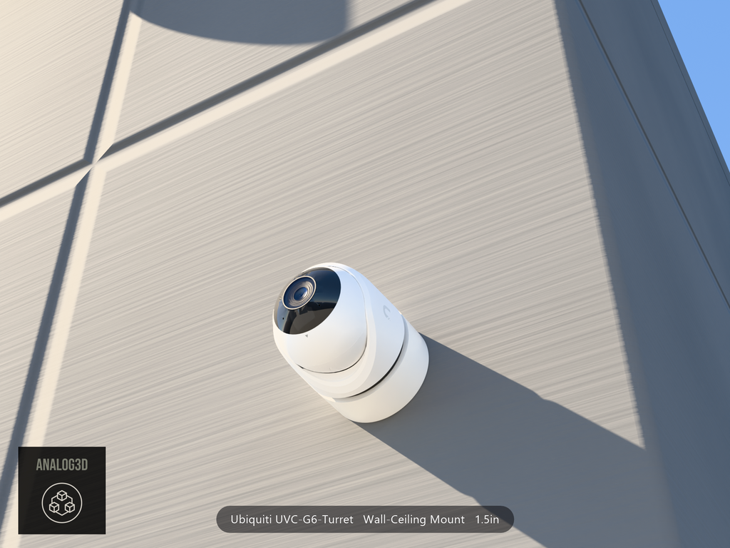 UVC-G6-Turret wall-ceiling mount - camera on concrete (installed scene)