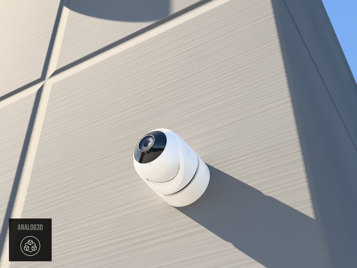 UVC-G6-Turret wall-ceiling mount - camera on concrete (installed scene)