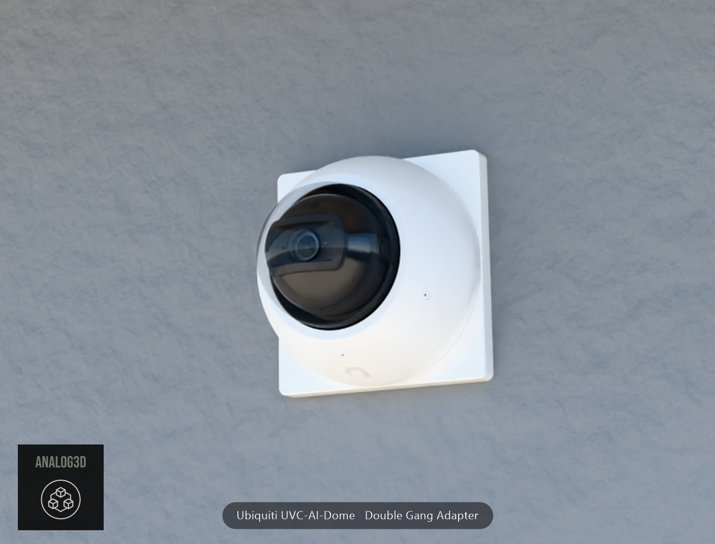 UVC-AI-Dome double-gang adapter plate close-up detail