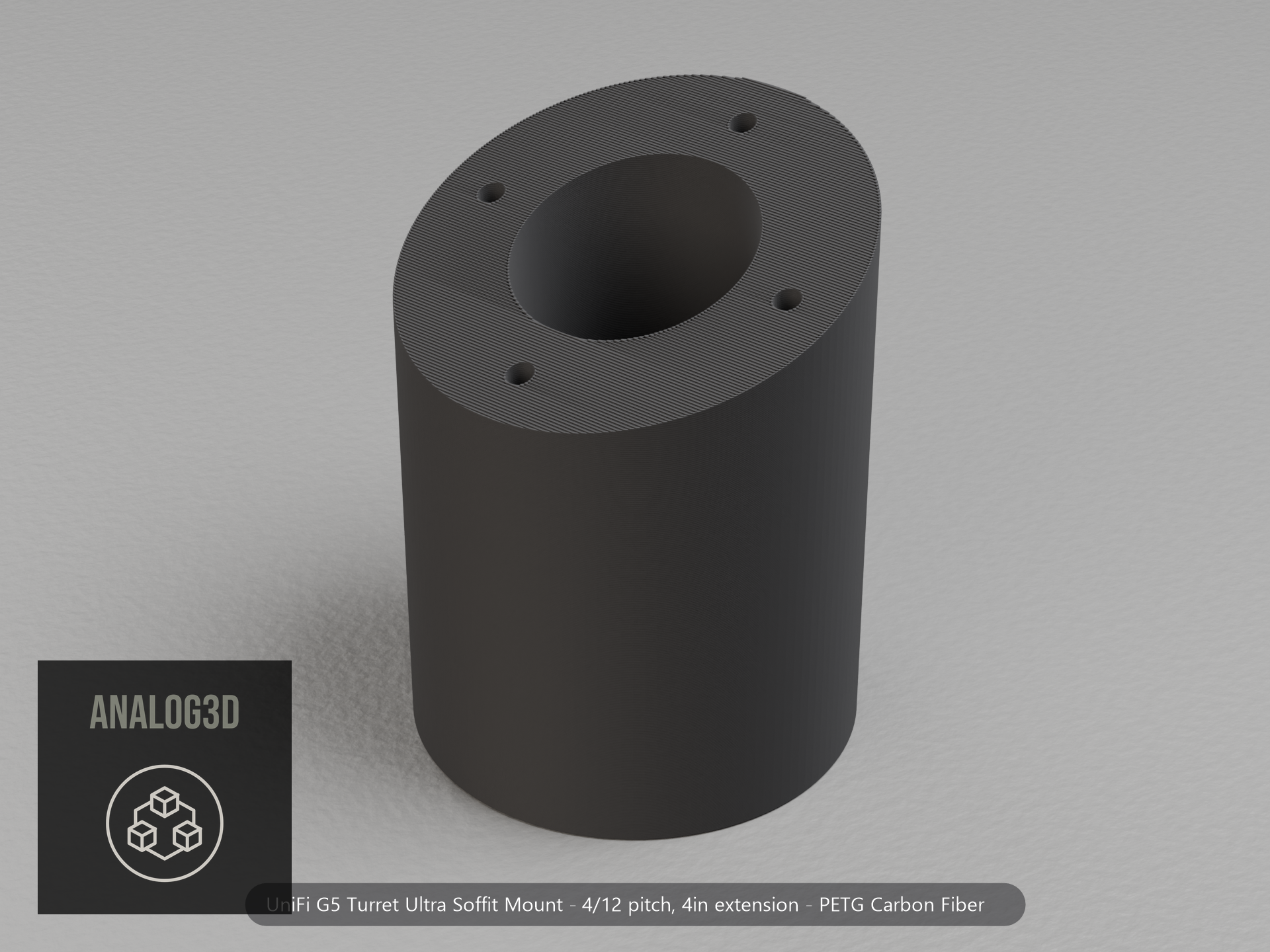 g5-turret-ultra-soffit — carbon PETG product render