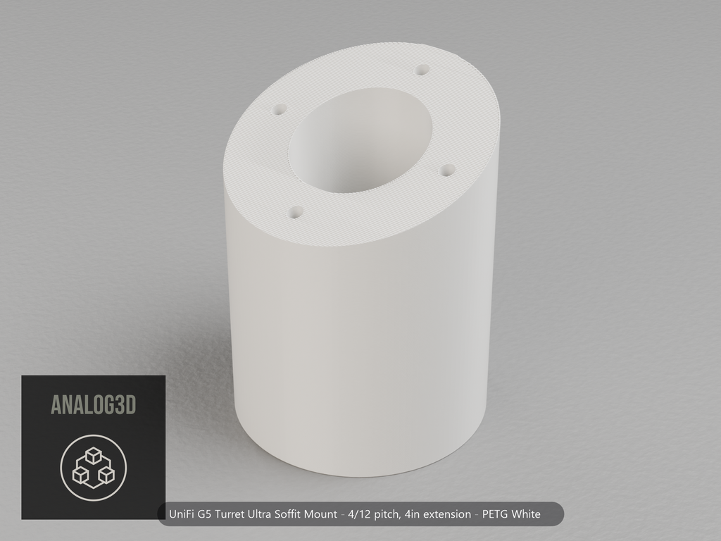 g5-turret-ultra-soffit — white PETG product render