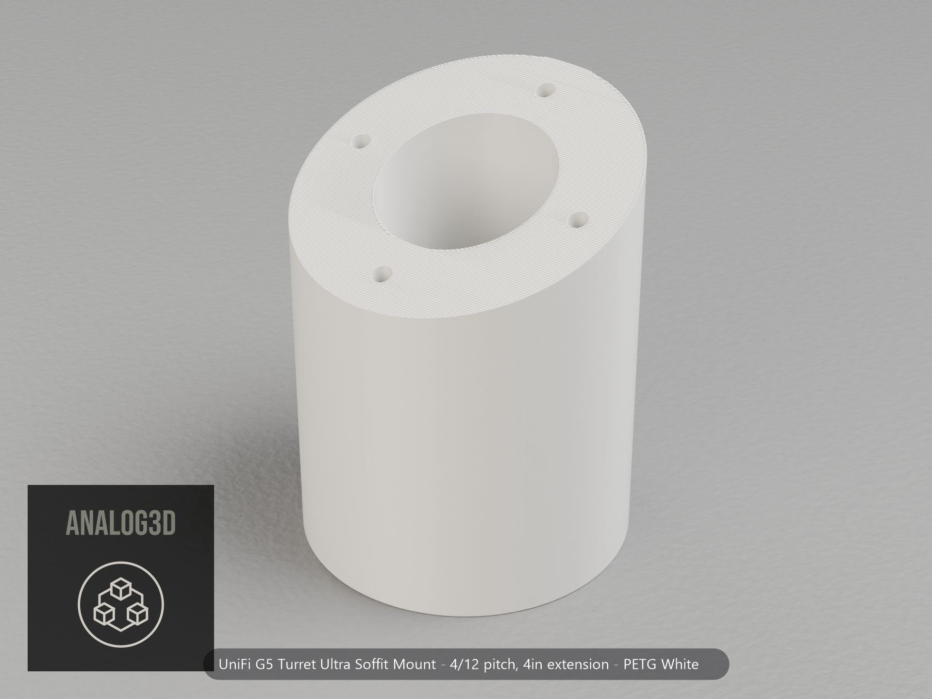 g5-turret-ultra-soffit — white PETG product render