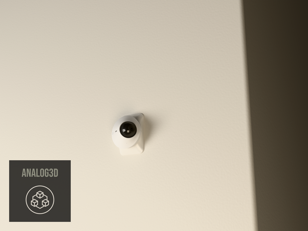 UVC-G5-Dome on an in-wall single gang box with the Extra Wide adapter