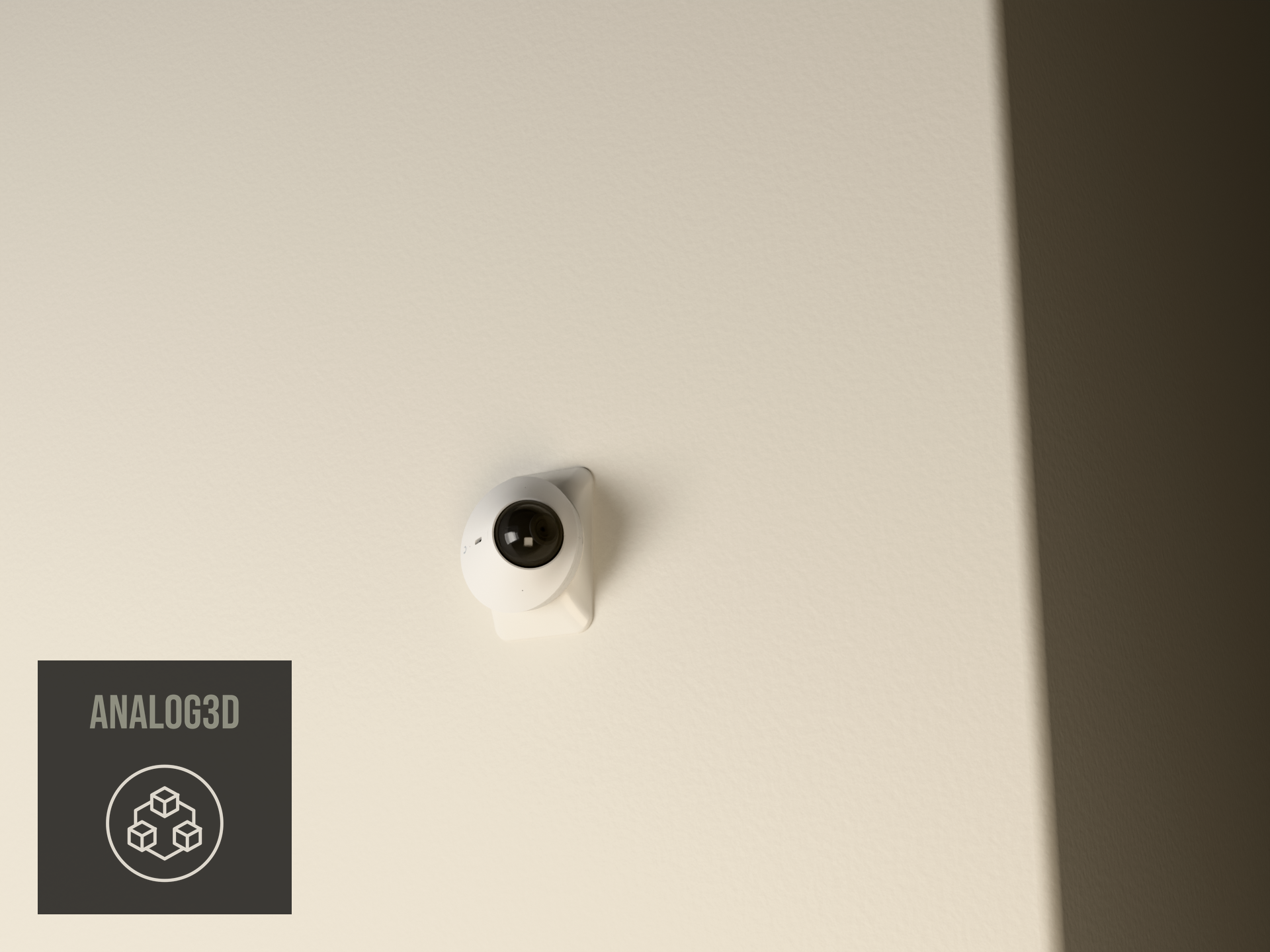 UVC-G5-Dome on an in-wall single gang box with the Extra Wide adapter