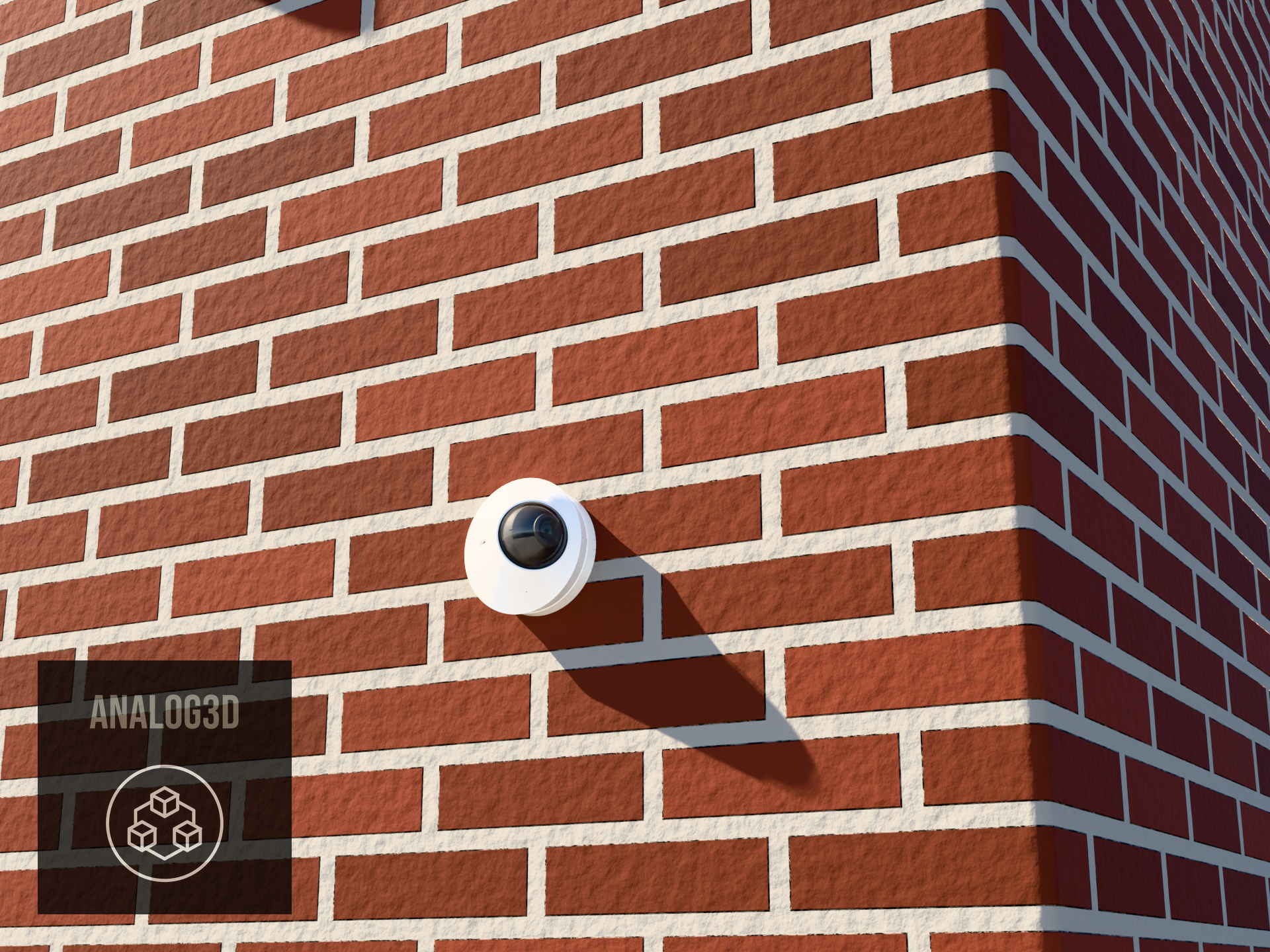 UVC-G5-Dome Heavy Duty Masonry Wall Mount installed on a brick wall