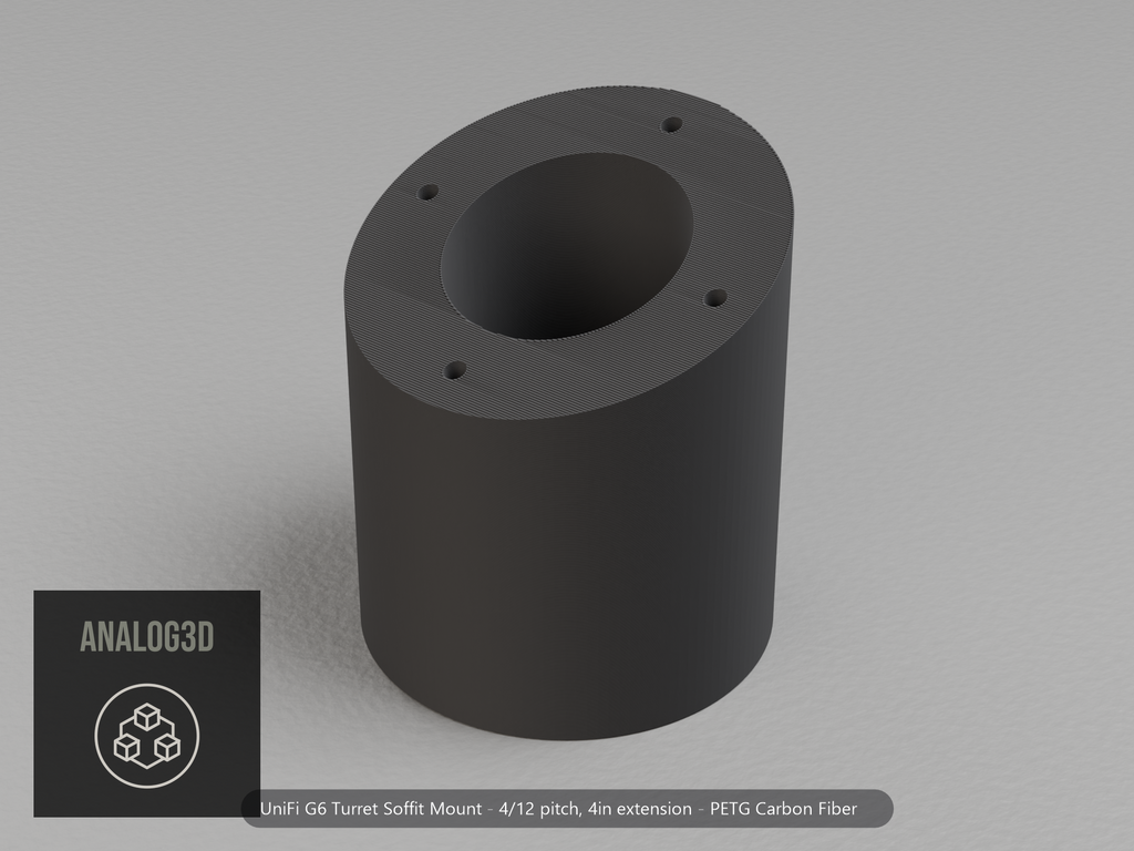 g6-soffit-mount — carbon PETG product render