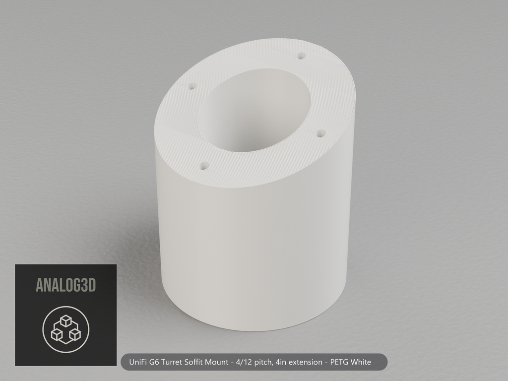 g6-soffit-mount — white PETG product render