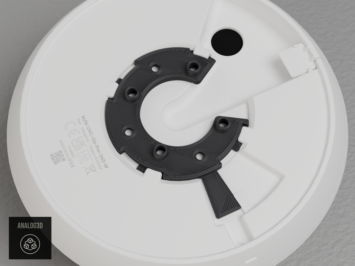 Upper bayonet ring in the UVC-G6-Pro-360 base, top view