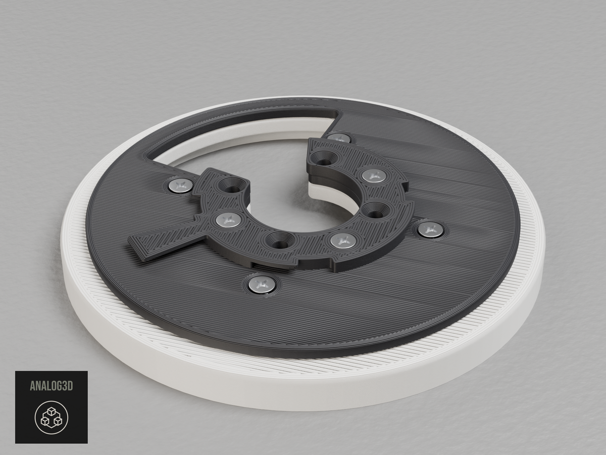 UniFi G6 Pro 360 4 Inch Round electrical box adapter - White PETG - with the stock mounting plate assembly