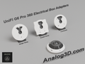 UniFi G6 Pro 360 electrical box adapter plates - White PETG - lineup with camera