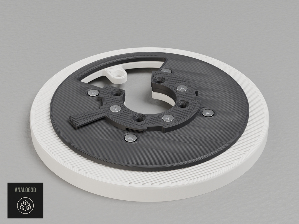 UniFi G6 Pro 360 Single Gang electrical box adapter - White PETG - with the stock mounting plate assembly