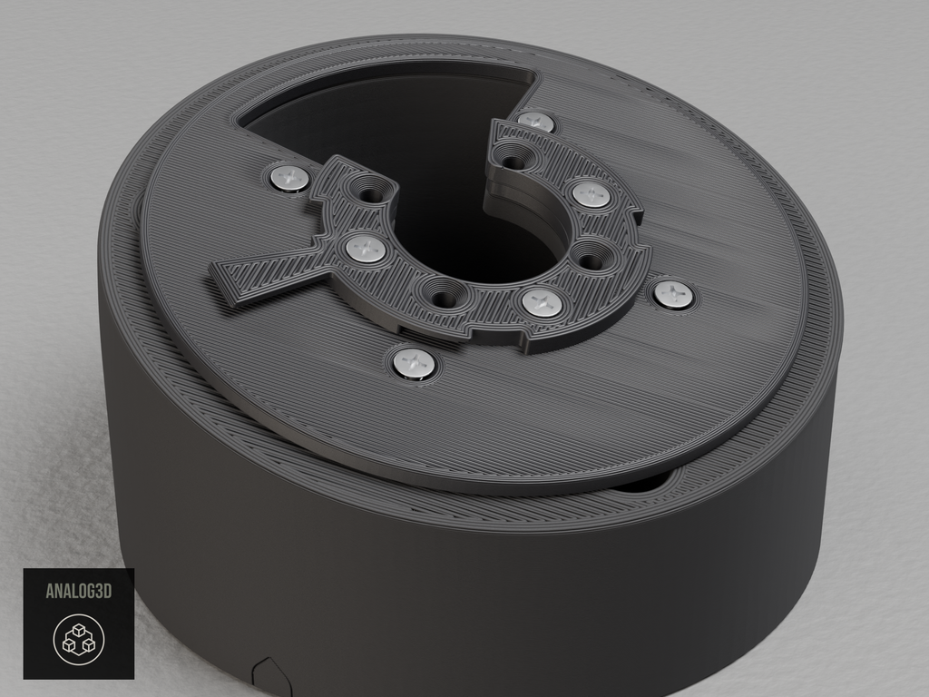 UniFi G6 Pro 360 angled wall-ceiling mount - Carbon Fiber PETG - 1.5 in - camera face up with the stock mounting plate