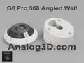 UniFi G6 Pro 360 angled wall-ceiling mount - White PETG - 1.5 in - hero with camera