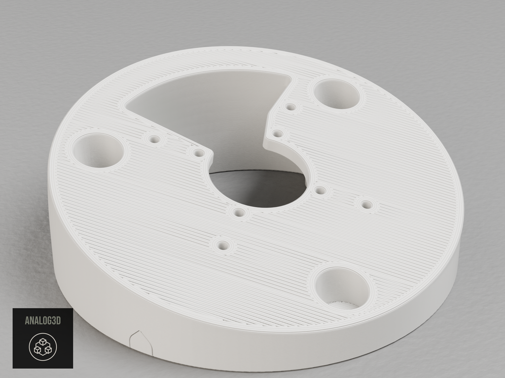 UniFi G6 Pro 360 angled wall-ceiling mount - White PETG - Short - camera face up