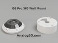UniFi G6 Pro 360 wall-ceiling mount, camera face up, White PETG, product render