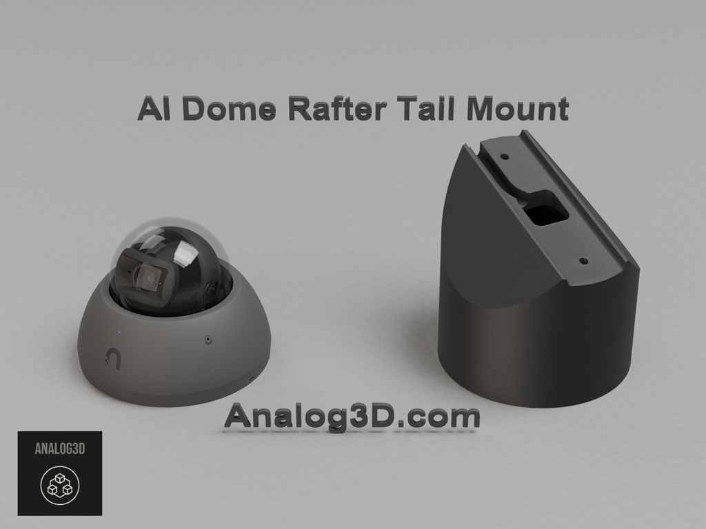 uvc-ai-dome-rafter - black PETG product render